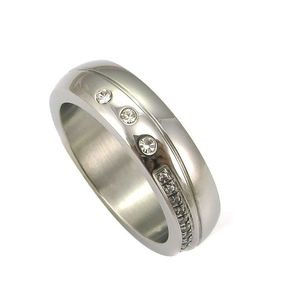 China Factory Aangepast Rvs Sieraden Diamond Ring Cockring - Product Image 5