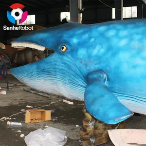 Groothandel Realistische Levensgrote Oceaan Dieren Animatronic Blue Whale Voor Verkoop