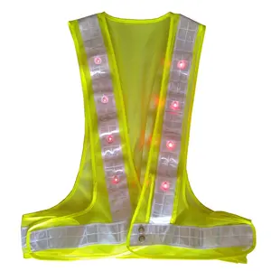 reflective high quality chalecos de seguridad construction safety vest chaleco reflectante con luces led