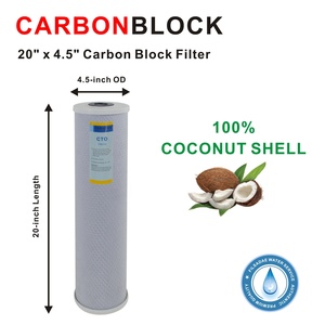 3 giai đoạn lọc thay thế Kit 4.5 "x 20" PP trầm tích GAC & Carbon khối toàn bộ nhà lọc nước Bộ - Product Image 3