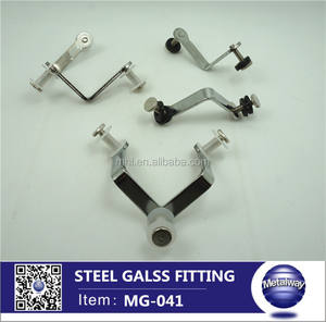 금속 철 유리 선반 브래킷 지지대 연결부(T 클램프 구조, 미터법 측정 시스템) - Product Image 2