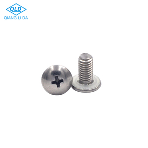 GB973 paslanmaz çelik 8-18 inç makine vida büyük şemsiye kafa su geçirmez yıkayıcı ile çapraz yuvası Tornillo De Acero Inoxidable - Product Image 4
