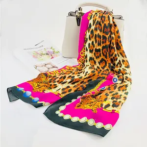 Bufanda cuadrada de Cachemira con estampado Digital para mujer, 90x90cm, venta al por mayor