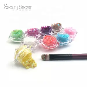 Custom cream bright สีฉลากส่วนตัว pigment glitter อายแชโดว์