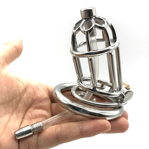 FRRK7.5cmメタル貞操帯、鍵付きペニス拘束ケージ、男性用貞操デバイス、男性用貞操ロックケージ、男性の喜びのための貞操ロックケージ - Product Image 1