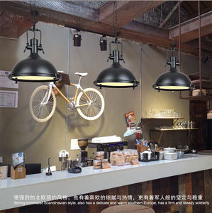 ลอฟท์อุตสาหกรรม Robers สีดำทองเงินโลหะจี้แสง - Product Image 5