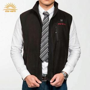 Gilet in pile riscaldato a batteria in poliestere da <span class=keywords><strong>uomo</strong></span> confortevole calore OEM <span class=keywords><strong>con</strong></span> regolazione di 3 impostazioni di riscaldamento - Product Image 1