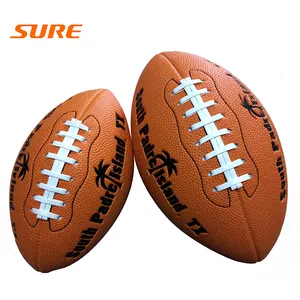 American football cheap price custom printed rugby embossed size F9 Football