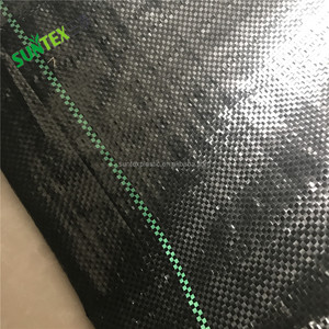 Venta al por mayor, mantillo de tela tejida negra, esteras de bloqueo de maleza de hierba, <span class=keywords><strong>malla</strong></span> de tela uv de suelo permeable a la lluvia al agua - Product Image 6