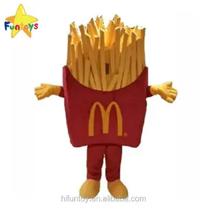 Funtoys MOQ 1 ชิ้น McDonalds อาหารจานด่วนธีมเฟรนช์ฟรายส์มิ่งขวัญเครื่องแต่งกาย