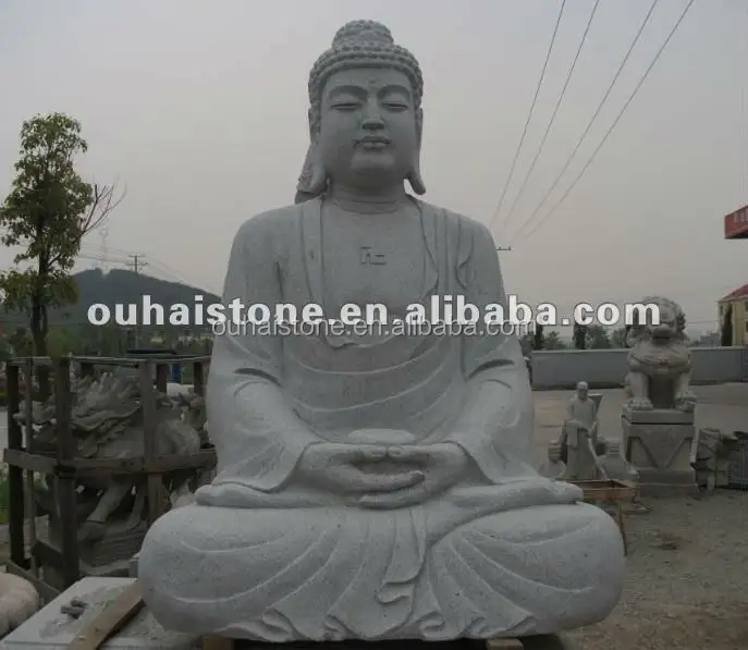 Thai Buddha Granite Statue Garden Sculpture Ornament