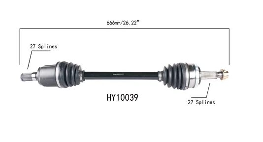 Hyundai Grandeur 2.0 Manual CV Shaft Axle Assy - 49500-37010