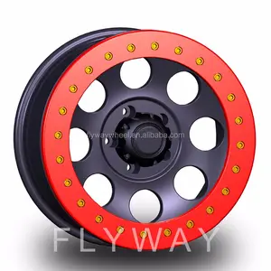 Flyway FR103A 15x8.0 15x10 16x8.0 16x10 17x9.0 5h127 5h139.7 5h150 6h139.7 6h135 8h170 אמיתי beadlock סגסוגת גלגל offroad רכב