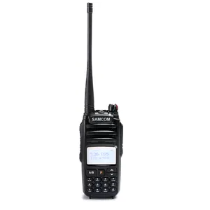 Dual Display Ham Radio SAMCOM CP-810 10w Single Band Two Way Radio Transceiver