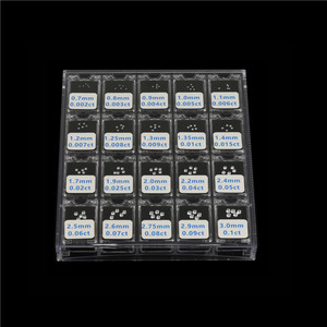 0.002ct to 0.1ct boyutu elmas ağırlığı araçları kübik zirkonya taş ustası test cihazı seti - Product Image 1