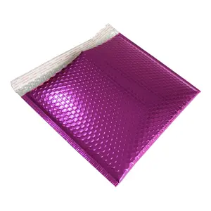 Populaire Ontwerp Waterdichte Sterke Zelfklevende 6X9 6X10 Hete Paarse Poly Bubble Mailers Voor Groothandel