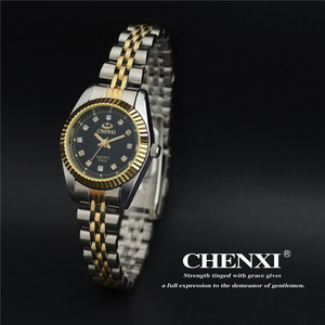 <span class=keywords><strong>Montre</strong></span> <span class=keywords><strong>Chenxi</strong></span> CX-004A, <span class=keywords><strong>montre</strong></span> à quartz classique dorée et argentée, élégante et luxueuse, pour femme, résistante à l'eau. - Product Image 4