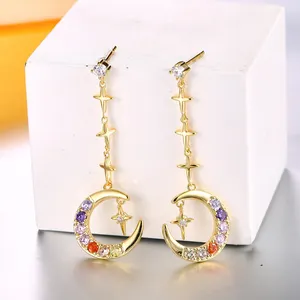 Boucles d'oreilles en or 2 grammes en or, beaux bijoux pour femmes, design simple