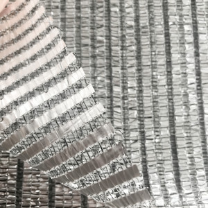 Cung Cấp Khác Nhau Morden Nhà Kính Sử Dụng Nhôm/Nhôm Bóng Râm Vải 50%-99% Shade Factor Bạc Lưới Phản Chiếu Bóng Râm - Product Image 4