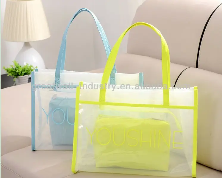 2013 nieuwe mode rubber/siliconen/pvc dames handtas, reizen tote bag