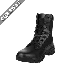 Bottes de mode noires unisexes de haute qualité en gros, mi-montantes, antidérapantes, à lacets, pour <span class=keywords><strong>homme</strong></span>, été - Product Image 4