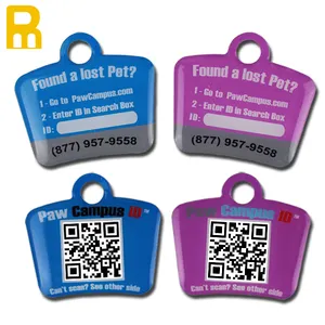 new arrival metal id dog tag pendantqr qr code metal engraving pet tag with qr code / metal id tags