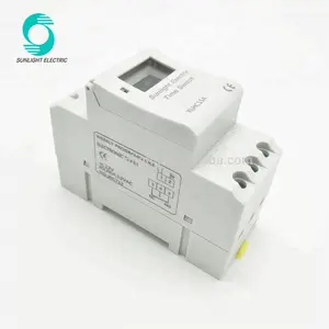 XLHC15A 220V 15A Hebdomadaire ou Quotidien LCD DIN Rail Numérique Programmable Minuterie mécanique