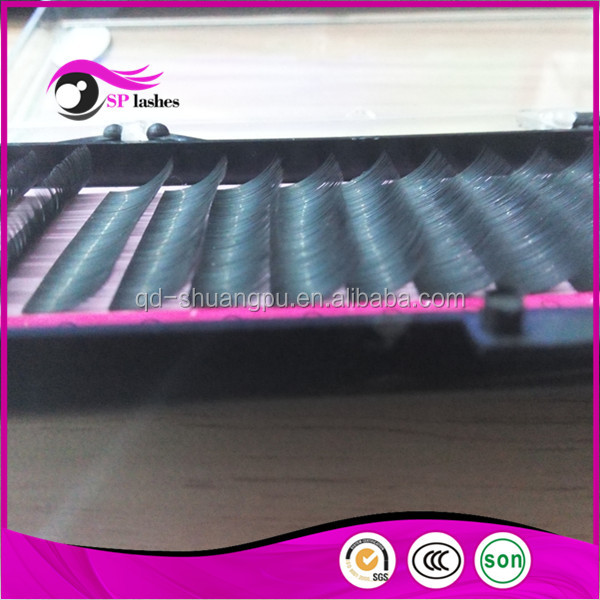 2015 nouvelle arrivée de split conseils faux cils extensions synthétique plat faux cils