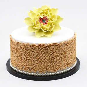 Moule de dentelle à motif gaufré coréen, pour épaissir et dernière décoration des bords de gâteaux, en silicone, outil de cuisson au chocolat pour sugarcraft - Product Image 1