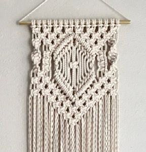 Estilo bohemio macramé tejido para colgar en la pared decoración artística del hogar - Product Image 5