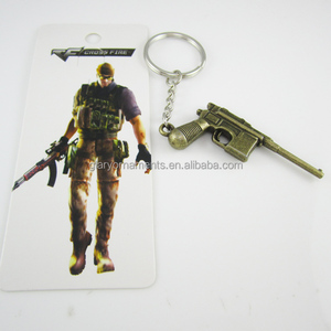 Porte-clés, <span class=keywords><strong>arme</strong></span> en métal, réplique d'<span class=keywords><strong>arme</strong></span>, haute qualité - Product Image 2