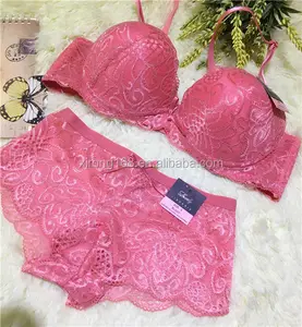 Hot Selling Women Lace Embroidery Bra Brief Set Fashion Push Up Bralette Panty Set Ladies Sexy Lingerie Underwear Set