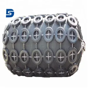 Alavanca-choque de borracha pneumática marinha com corrente galvanizada e pneu feito na china