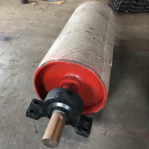 Puleggia di guida del nastro trasportatore in gomma usata per l'estrazione mineraria del diametro di 630mm per la macchina del nastro trasportatore