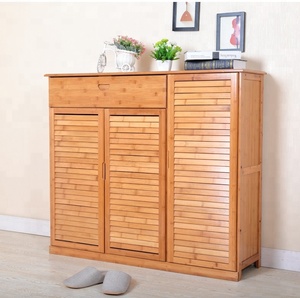 Réglable <span class=keywords><strong>maison</strong></span> bambou étagère à chaussures accessoires avec siège support - Product Image 5