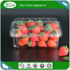 Recyclable PET jetable en plastique plateau de fruits, en plastique plateau de fruits, plateau de fruits