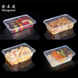 Eco-friendly 1000 ml Rectangular de plástico recipiente de comida <span class=keywords><strong>para</strong></span> <span class=keywords><strong>llevar</strong></span> con tapa - Product Image 2