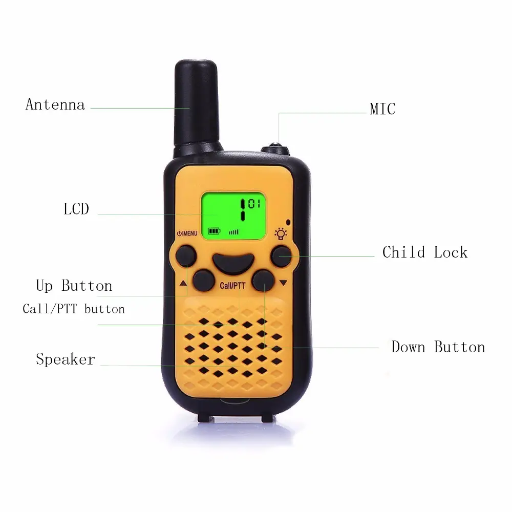 800MHz Micro โทรศัพท์มือถือฟรีวิทยุ8ช่อง2 Way วิทยุระยะทาง Walkie Talkie