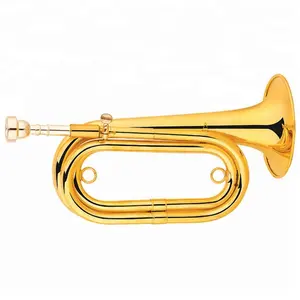 High Quality gold brass F Key Bugle Music Horn