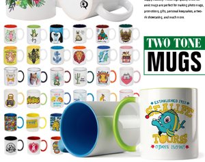 แก้วเซรามิกขนาด11ออนซ์,แก้วกาแฟออร์ก้าเคลือบสองโทน - Product Image 1