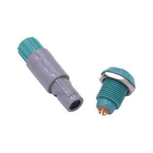 6 pin connector medical PTAG PZKG PZLG 2 3 4 5 6 7 8 10 14 pins 1P series push pull fast connection connectors