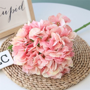 S-1255 Hot Selling Customizable Cheap Bulk Artificial Hydrangea <strong>Flower</strong> Silk <strong>Colorful</strong> <strong>Flower</strong> <strong>Bouquet</strong> for Wedding