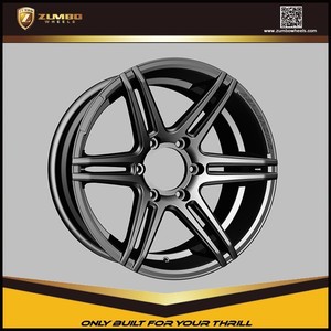 ZUMBO <span class=keywords><strong>Z82</strong></span> Semi Mat Noir De Voiture 15 "17" 18 "20" 22 "Jantes En Alliage D'aluminium - Product Image 2