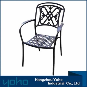 Sillas de comedor negro <span class=keywords><strong>calle</strong></span> Jardín <span class=keywords><strong>silla</strong></span> de aluminio piezas fuera de aluminio reposabrazos <span class=keywords><strong>silla</strong></span> para comedor - Product Image 3