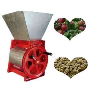 Hot selling manual coffee fruit huller machine cherry coffee bean pulping pulper