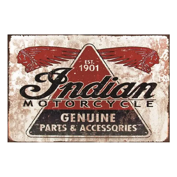 Indian Motorcycle Metal Tin Sign Shop Bar Home Hotel Concert Decor Vintage Poster Antique Iron Painting Souvenirs Festival Gift