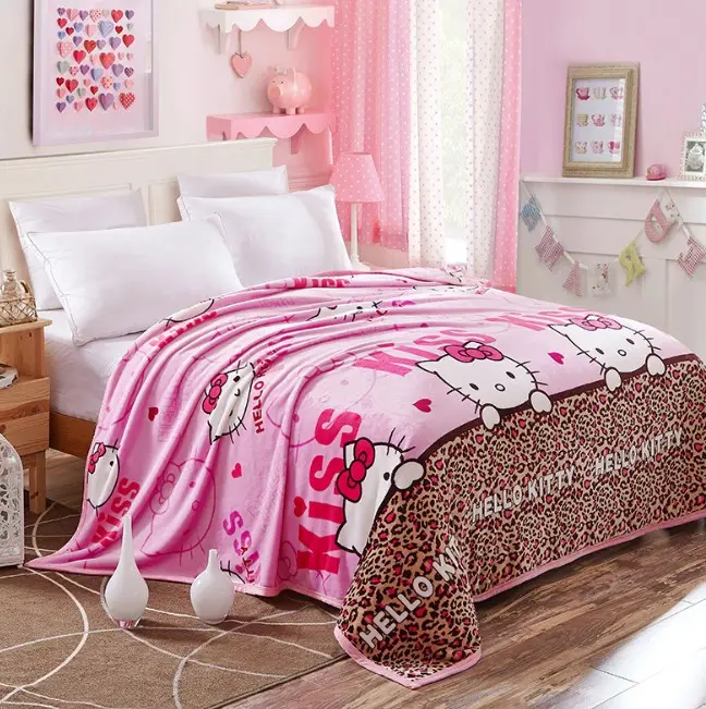 Factory Wholesale Best Price Flannel Throw Printing Fleece Blanket for winter