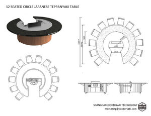 Японское ресторанное оборудование, газовый гриль teppanyaki <span class=keywords><strong>griddle</strong></span> - Product Image 2