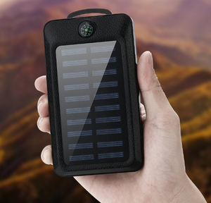Chargeur de téléphone portable D808 2020, étanche, portable, banque d'alimentation solaire 20000mah avec lumière LED, chargeur solaire - Product Image 6