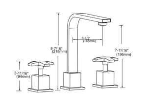 Vòi Xoay 360 Độ Hình Mờ Một Lỗ Thiết Kế Hình Vuông Vòi Bồn Rửa Nhà Bếp Cho Bồn Rửa Nhà Bếp Nước - Product Image 5